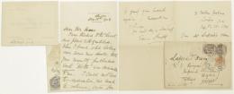 Edwin Arnold から 小泉八雲 宛　書簡　小泉(八雲)家旧蔵　
Autograph letters, signed, from Edwin Arnold to Lafcadio Hearn.