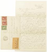 米国バッサー大学 James M. Taylor 学長からの講義招待に関する書簡　小泉(八雲)家旧蔵　
Autograph letter, signed, from James M. Taylor (Bassar College) to Lafcadio Hearn.