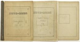 田部隆次　自筆ノート　3冊　田部(隆次)家旧蔵　
「Friday Lectures 1898 - 99」「Studies in Swinburne& Browning 1899」「Victorian Literature」　
Ryuji Tanabe's handwritten notebooks, 3 books.