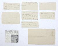 小泉八雲　自筆カードほか　小泉(八雲)家旧蔵　
Lafcadio Hearn's handwritten cards (title unknown)