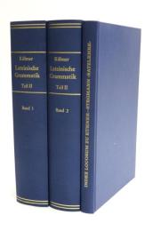 Ausführliche Grammatik der Lateinischen Sprache. Zweiter Teil: Satzlehre, Erster Band. & Zweiter Band. 2 vols. 
[and] Index locorum zu Kühner-Stegmann 'Satzlehre'. 
