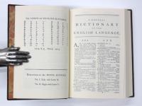 A Dictionary of the English Language: In which The Words are deduced from their Originals，Explaindes in their Different Meanings，and Authorized by the Names of the Writes in whose Works they are found. Abstracted from the Folio Edition，By the Author. ジョンソン英語辞典(簡約版）  初版・覆刻版　