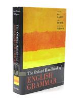 The Oxford Handbook of English Grammar. [Oxford Handbooks in Linguistics]