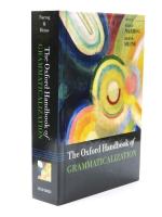The Oxford Handbook of Grammaticalization. [Oxford Handbooks in Linguistics]
