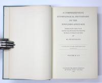 A Comprehensive Etymological Dictionary of the English Language. Dealing with the origin of words and their sense development thus illustrating the history of civilization and culture by Dr. Ernest Klein. Volume I: A-K. / Volume II: L-Z. クライン語源辞典　