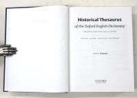 Historical Thesaurus of the Oxford English Dictionary. With Additional Material from A Thesaurus of Old English. Edited by Christian Kay, Jane Roberts, Michael Samuels, Irené Wotherspoon. Volume I: Thesaurus. Volume II: Index. (With "Guide to the Thesaurus") 

オックスフォード英語大辞典に拠る歴史的類語大辞典　

