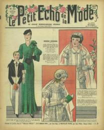 洋雑誌　Le Petit Echo de la Mode (ファッション週刊誌・フランス)  1933年3月19日号　表紙：初聖体拝領のドレス