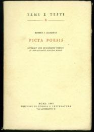 Picta Poesis. Literary and Humanistic Theory in Renaissance Emblem Books [Temi e Testi 6]