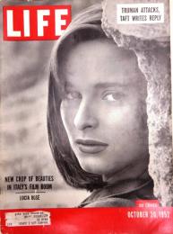 洋雑誌LIFE 1952年10月20日号　表紙：Lucia Bose(撮影：Milton H.Greene)