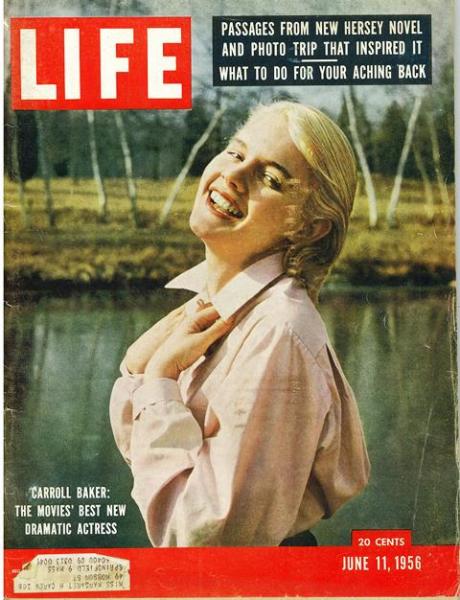 洋雑誌LIFE 1956年6月11日号 表紙：キャロル・ベイカー：映画