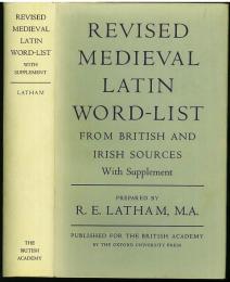 改訂中世ラテン語語彙集　1980年　1巻　カバー、クロース装　Revised Medieval Latin Word-List. From British and Irish Sources. Prepared by R. E. Latham， M.A.