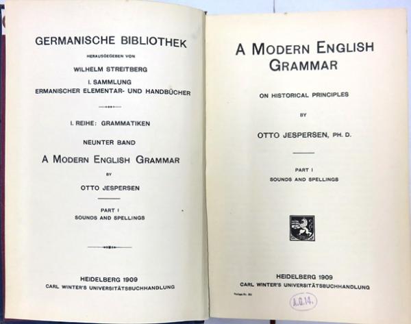 A Modern English Grammar. On Historical Principles