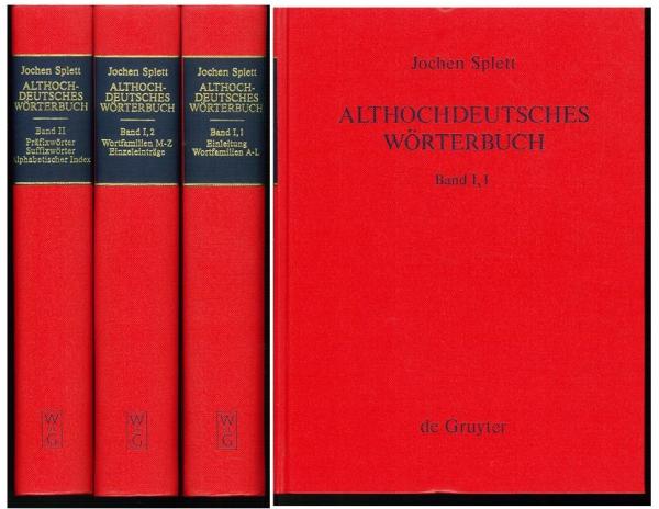 ドイツ語　ゲオルク・アウグスト大学ゲッティンゲン　歴史・資料 古高ドイツ語辞典 3巻 Althochdeutsches Worterbuch. 古高ドイツ語辞典