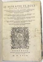 ホラティウス「詩集」Q.Horatii Flacci Poetae Venusini，