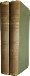 E.B.ブラウニング詩集 Poems. By Elizabeth Barrett Barrett. [First edition.]