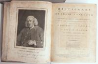 A Dictionary of the English Language... The Sixth Edition.  ジョンソン英語辞典  ６版　1785年　Johnsonの死後出版だが、レイノルズ所蔵本（4版）に　Johnsonが書き込んだ訂正200箇所ほどを採用している（SLEDD & KOLBによる）　