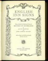 English Inn Signs. Being a Revised and Modernized Version of History of Signboards by Jacob Larwood and John Camden Hotten，with a Chapter on the Modern Inn Sign by Gerald Millar.