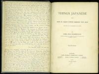 Things Japanese. Being Notes on Various Subjects Connected with Japan. For the Use of Travellers and Others. 日本事物誌　