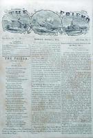 The Friend. A Monthly Journal，Devoted to Temperance，Seamen，Marine and General Intelligence. Published and Edited by Samuel C.Damon，Seamen’s Chaplain. Volumes 28-33. 月刊新聞『フレンド』 (1843年1月18日創刊)　