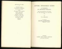 After Strange Gods. A Primer of Modern Heresy. The Page-Barbour Lectures at the University of Virginia 1933. 「異神を求めて」　