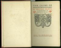 The Crime of Sylvestre Bonnard. A Translation by Lafcadio Hearn. [The Works of Anatole France in an English Translation. Edited by Frederic Chapman.] 「シルヴェストル・ボナールの罪」　