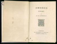 Amores. Poems. 「恋愛詩集」