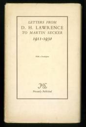 Letters from D.H.Lawrence to Martin Secker.