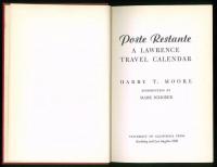 Poste Restante. A Lawrence Travel Calender. Introduction by Mark Schorer.