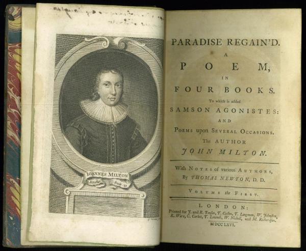 Paradise Regain D A Poem In Four Books To Which Is Added Samson Agonistes And Poems Upon Several Occasions With Notes Of Various Authors By Thomas Newton D D 復楽園 Milton John ジョン ミルトン 小川図書 古本 中古本 古書籍の通販は