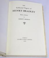 The Collected Papers of Henry Bradley. With a Memoir of Robert Bridges.