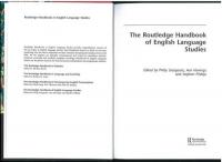 The Routledge Handbook of English Language Studies. Edited by philip Seargent，Ann Hewings and Stephen Pihlajja. [Routledge Handbooks in English Language Studies]