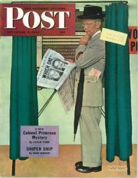 The Saturday Evening Post 1944年11月4日号　表紙：”Undecided” (画 N.ロックウェル)
