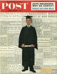 The Saturday Evening Post 1959年6月6日号　表紙：The Graduate: (卒業生) (画 N.ロックウェル)