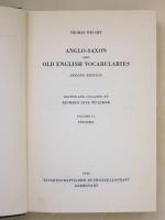 Anglo-Saxon and Old English Vocabularies. Second Edition. Edited and Collated by Richard Paul Wulcker. Vol.I: Vocabularies. Vol.II: Indices.