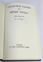 Collected Papers of Henry Sweet. Arranged by H.C.Wyld. 

