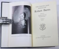 The Poems and Songs of Robert Burns. Vols.I and II: Text. Vol.III: Commentary. Edited by James Kingsley. ロバート・バーンズ詩集　
