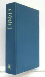 Lectures on Rhetoric and Belles Letters (1819). 修辞学と文学に関する講義　A Facsimile Reproduction with an Introduction by Charlotte Downey.