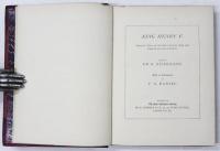 King Henry V. Parallel Texts of the First Quarto (1600) and First Folio (1623) Editions. Edited by Dr B.Nicholson. With an Introduction by P.A.Daniel. [Series II. No.9] ヘンリー5世　