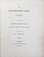 The Inconstant Lady. A Play. To which is Added，An Appendix.