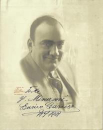 エンリコ・カルーソー (テノール歌手)　自筆署名入写真　　Signed Photograph of Enrico Caruso. Original autograph.