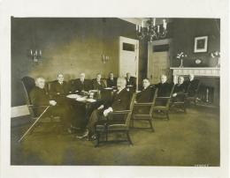 第28代アメリカ合衆国大統領　ウッドロウ・ウィルソン内閣　写真　(署名なし)　President Woodrow Wilson and his cabinet (unsigned).