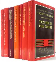 The Cambridge Edition of the Works of F.Scott Fitzgerald. Seven titles set. ケンブリッジ版　F.スコット・フィッツジェラルド作品集　The Great Gatsby; The Love of the Last Tycoon; This Side of Paradise; Flappers and Philosophers; Trimalchio; Tales of the Jazz Age; Tender Is the Night.