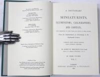 A Dictionary of Miniaturists，Illuminators，Calligraphers，and Copyists. 
With references to their works，and notices of their patrons，from the establishment of Christianity to the eighteenth century. Compiled from various sources，many hitherto inedited. 
復刻版　西洋細密・彩飾画家事典　
