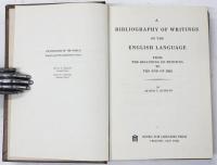 A Bibliography of Writings on the English Language. From the Beginning of Printing to the End of 1922. [Dictionaries of the World. Reprint and Micropublication Series]