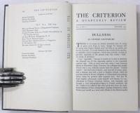 The Criterion 1922-1939. Edited by T.S.Eliot. Collected edition. 
「クライテリオン　1922-1939」　高松雄一先生旧蔵　