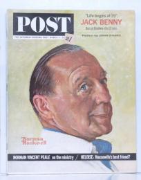 The Saturday Evening Post 1963年3月2日号　表紙：Jack Benny (画 N.ロックウェル)