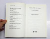 Old English Literature. A Short Introduction. [Blackwell Introduction to Literature]