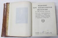 Webster’s New International Dictionary of the English Language... Seventh impression. ウェブスター英語辞典　ロンドン版　