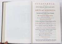 Cyclopaedia or，An Universal Dictionary of Arts and Sciences. チェインバース百科事典　1728年初版復刻本　縮刷・初版複製版
