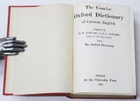 The Concise Oxford Dictionary of Current English. Adapted by H.W.Fowler and F.G.Fowler from The Oxford Dictionary. コンサイスオックスフォード英語辞典　